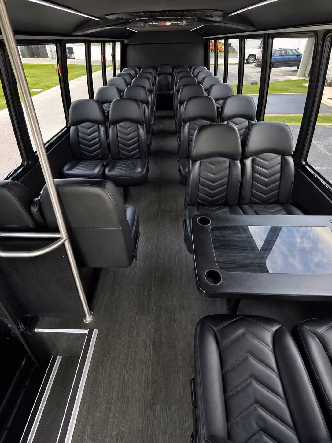 15 passenger minibus interior