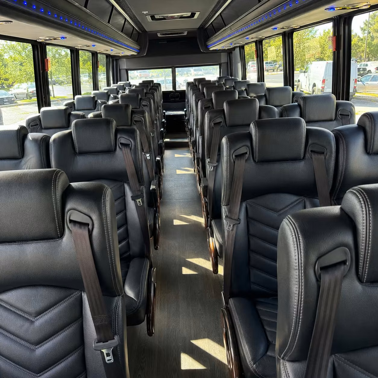 35 passenger minibus interior