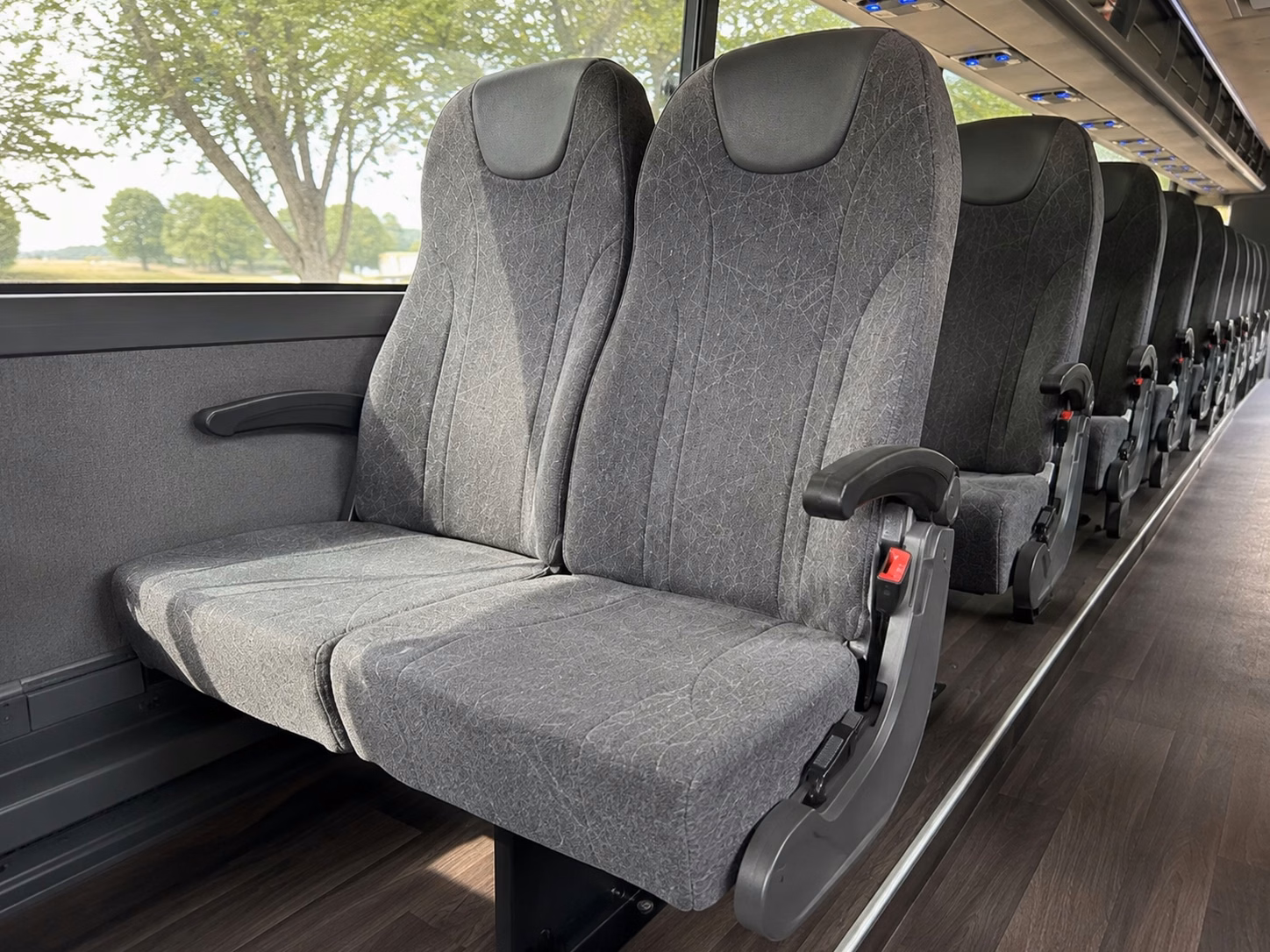 fayetteville charter bus inside