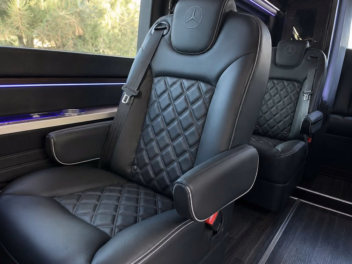 sprinter van with driver inside